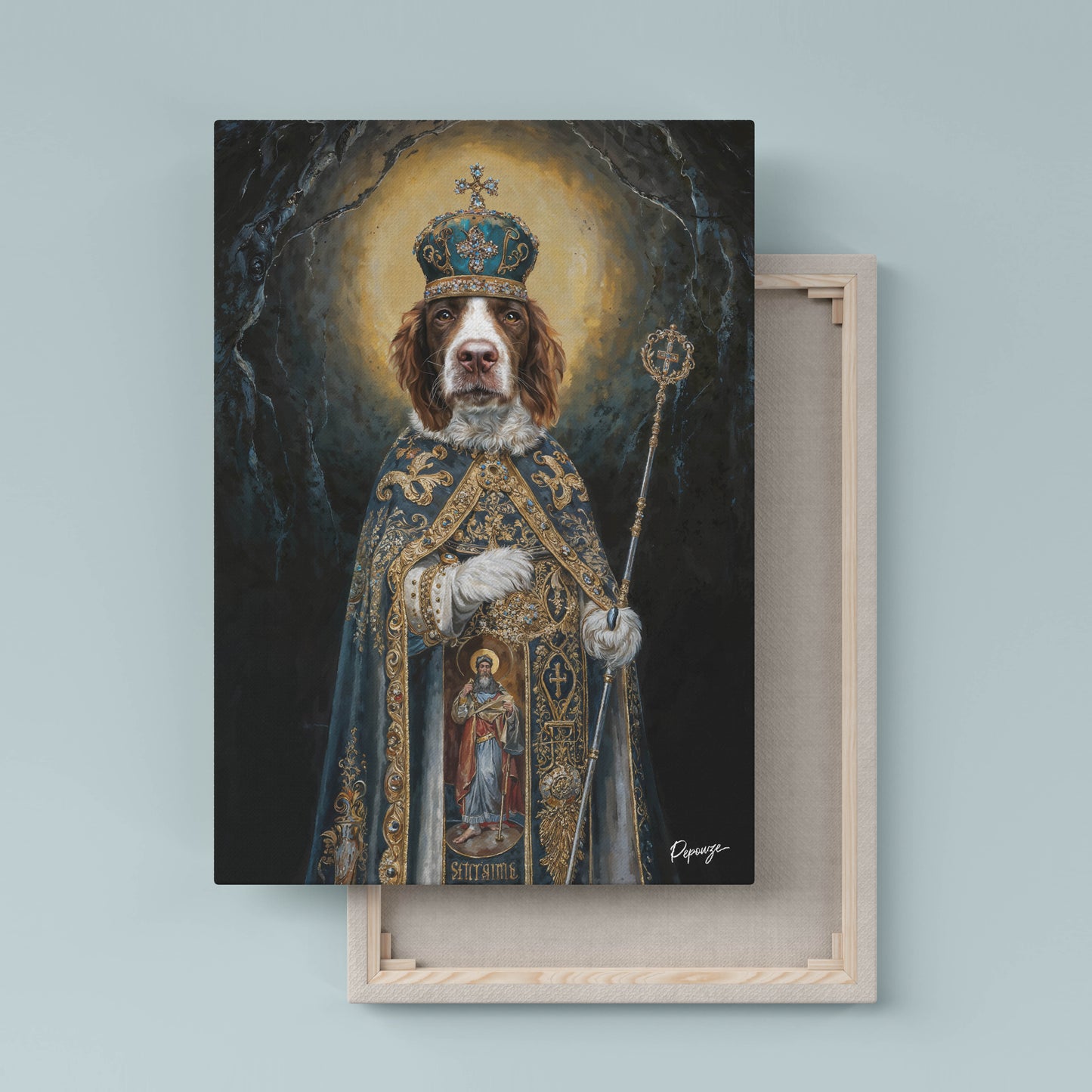 Habemus Pepouze - Portrait personnalisé Animal - Style Royal 👑