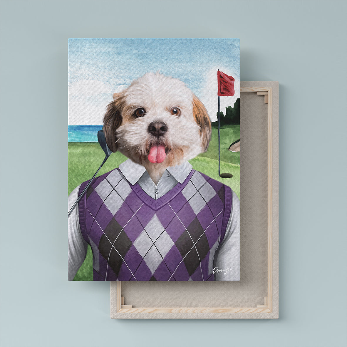 Le Golfer - Portrait Sportif de votre Animal