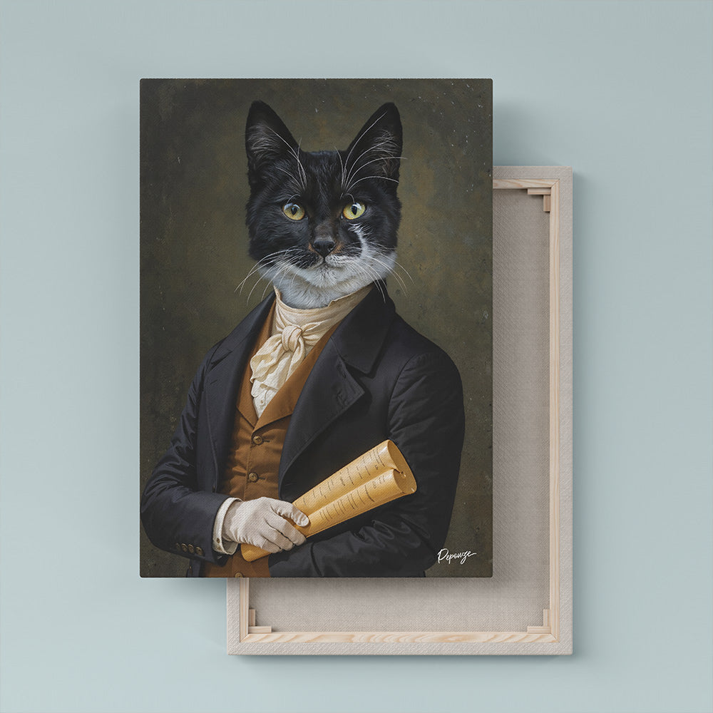 Le Messager - Portrait personnalisé Animal - Style Coursier ✉️