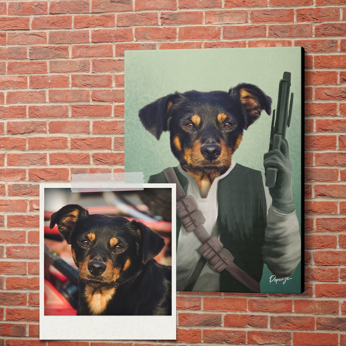Hans Solo - Portrait Star Wars de votre Animal