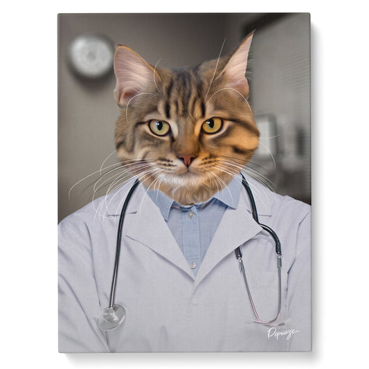 Portrait personnalisé de vos animaux | Métier | Le Médecin