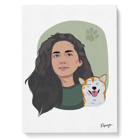 Portrait personnalisé de vos animaux | Pop Art | Duo Patte