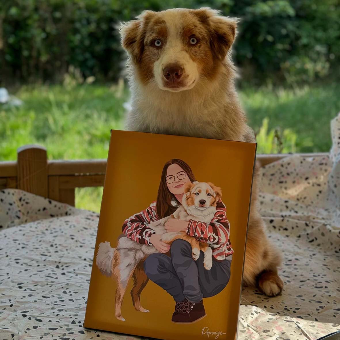 Le Warhol Duo - Portrait Pop Art de vos Animaux