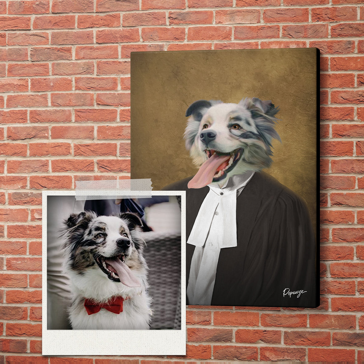L'Avocat - Portrait Héroïque de votre Animal
