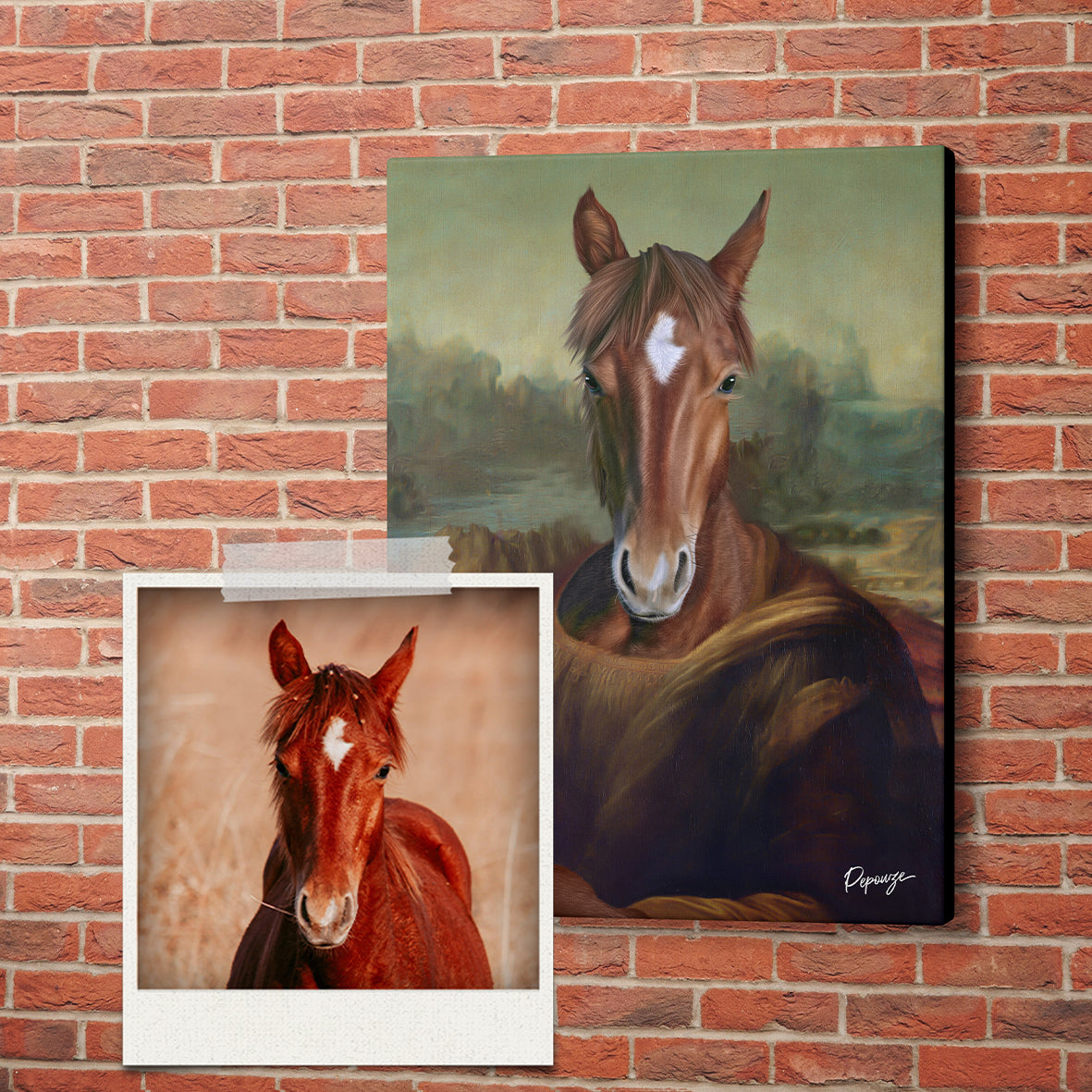 La Jument de Vinci - Portrait Artistique de votre Animal