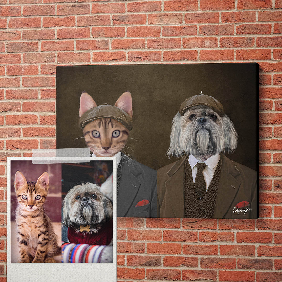 Les Peaky Brothers - Portrait Peaky Blinder de vos Animaux