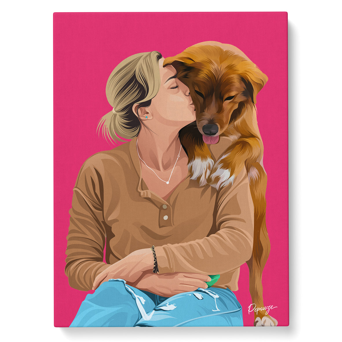 Le Warhol Duo - Portrait Pop Art de vos Animaux