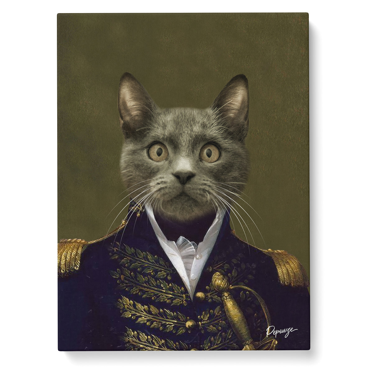 L'Amiral - Portrait Militaire de votre Animal