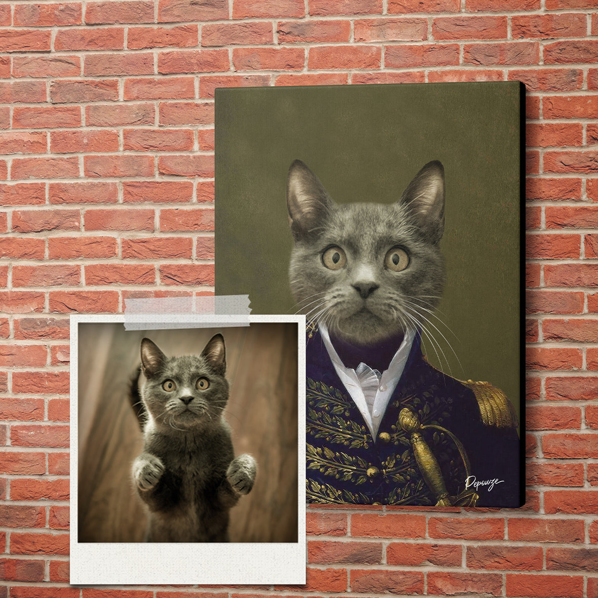 L'Amiral - Portrait Militaire de votre Animal