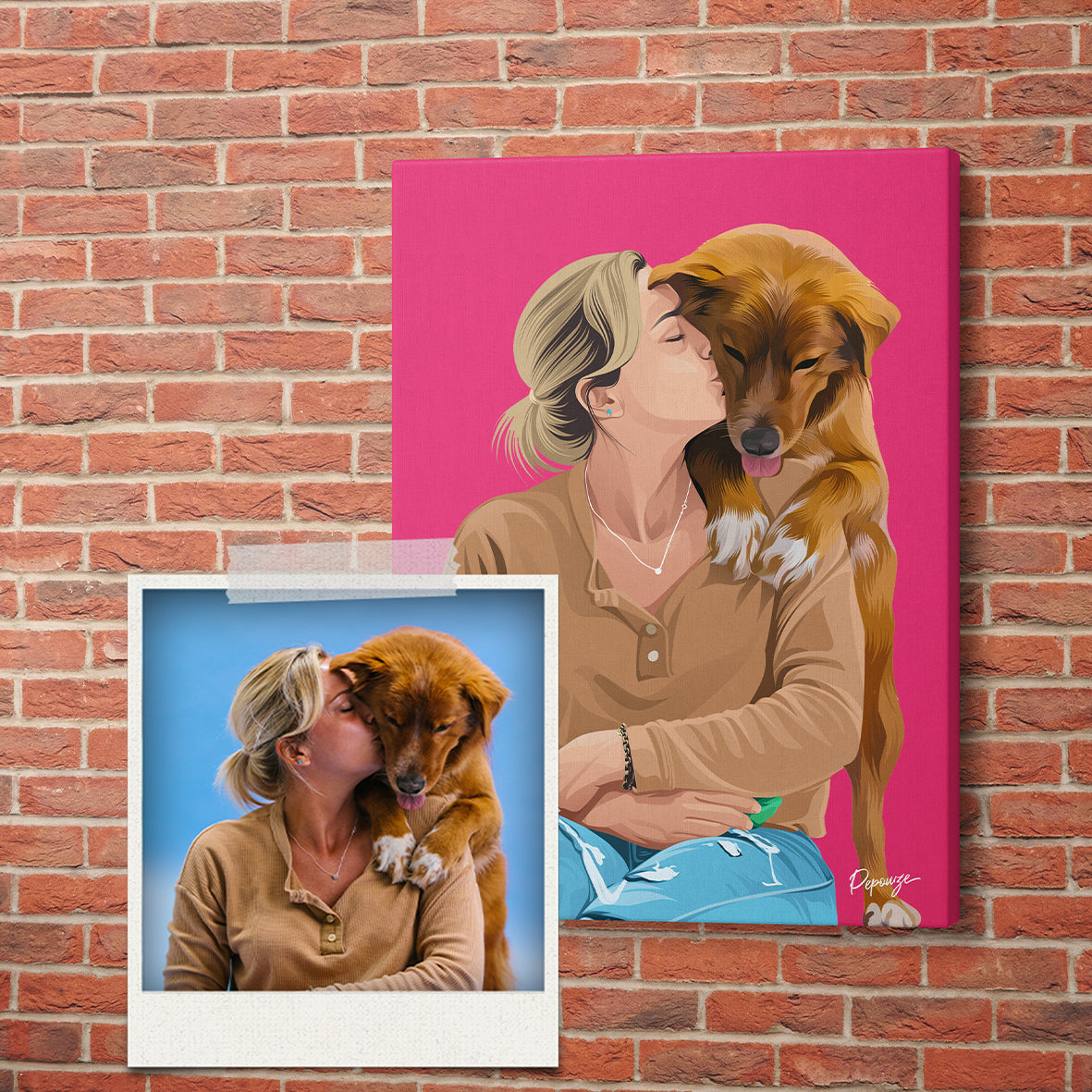 Le Warhol Duo - Portrait Pop Art de vos Animaux