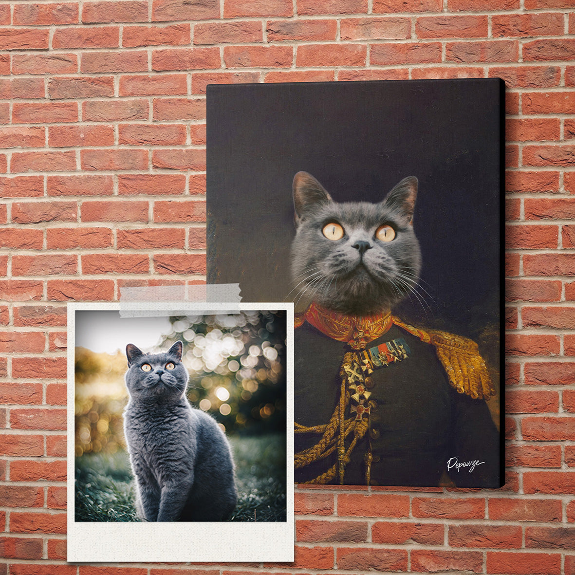 Le Lieutenant - Portrait Militaire de votre Animal