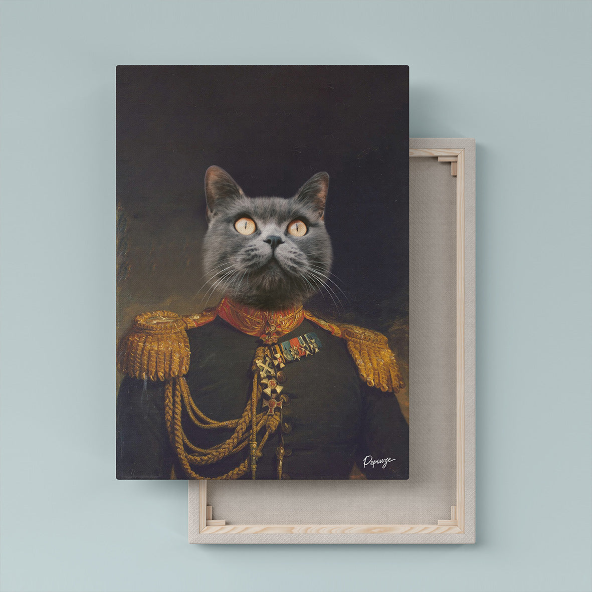 Le Lieutenant - Portrait Militaire de votre Animal