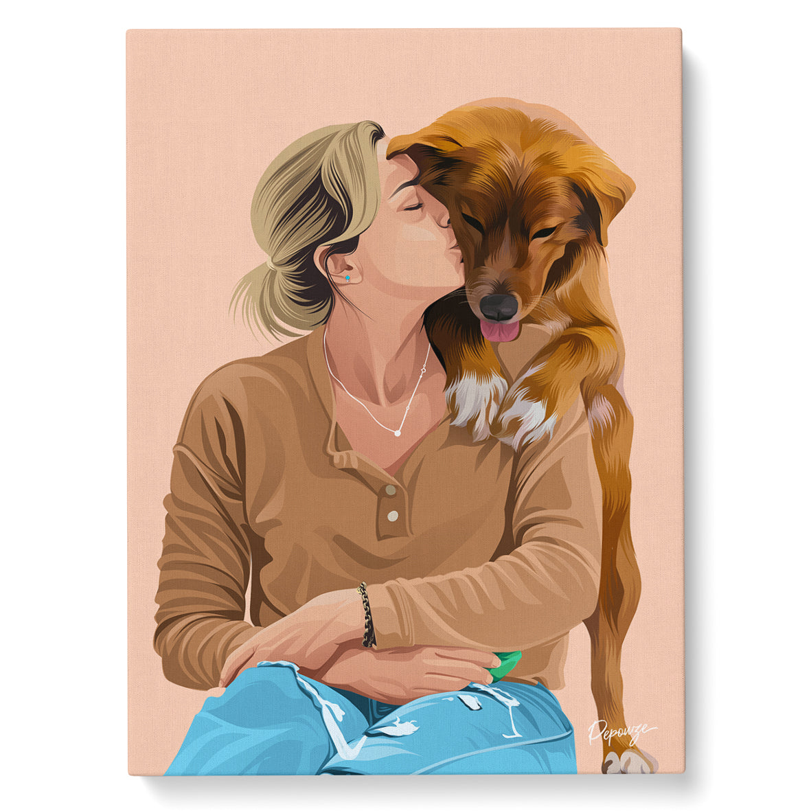 Le Warhol Duo - Portrait Pop Art de vos Animaux