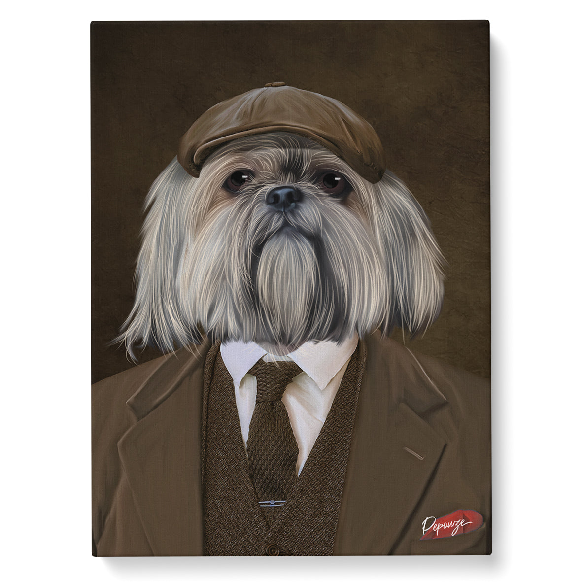 Le Peaky Gangsta - Portrait Peaky Blinder de votre Animal