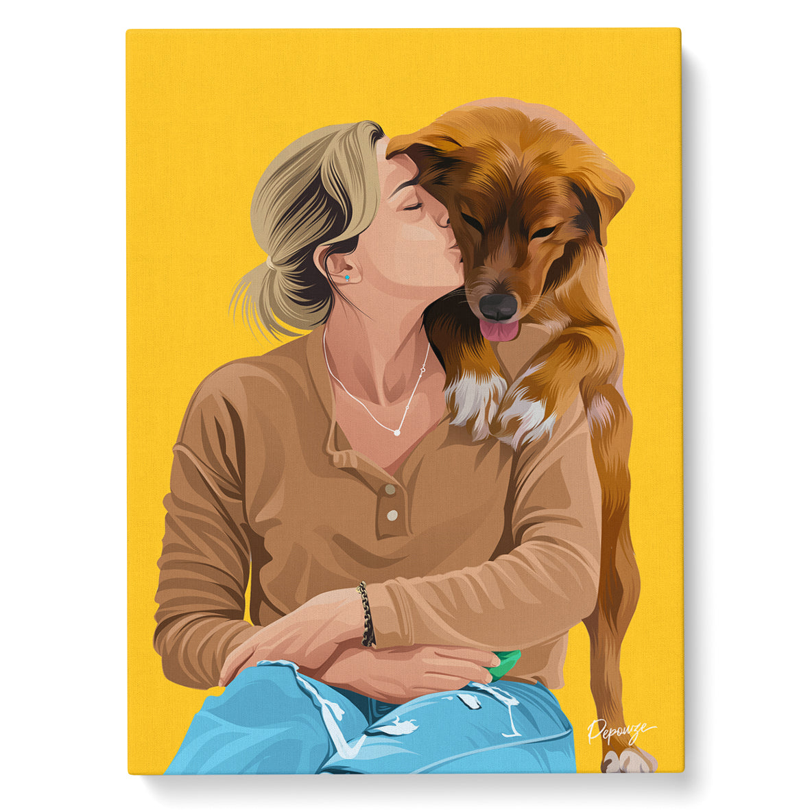 Le Warhol Duo - Portrait Pop Art de vos Animaux