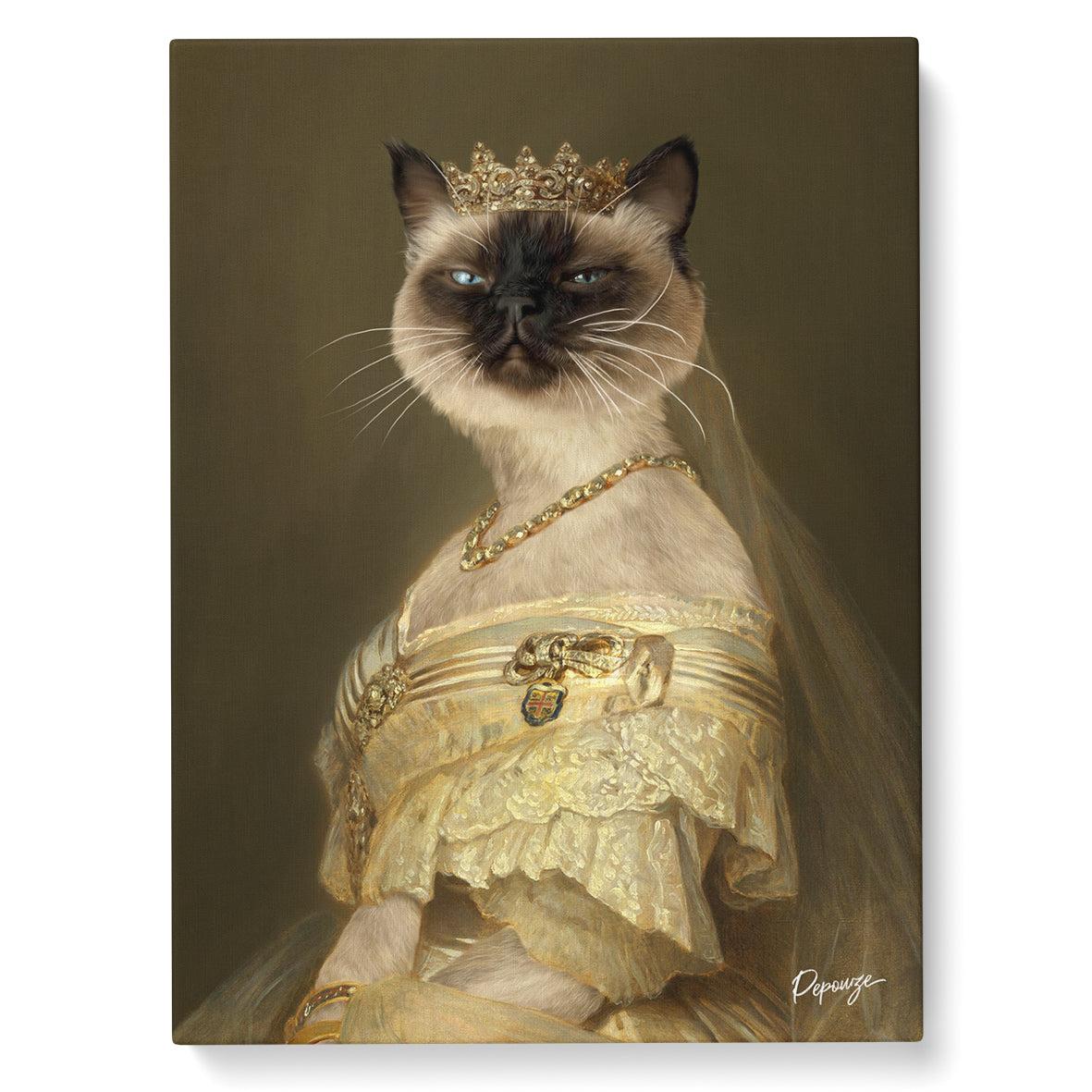 L'Élégante - Portrait Aristocratique de votre Animal