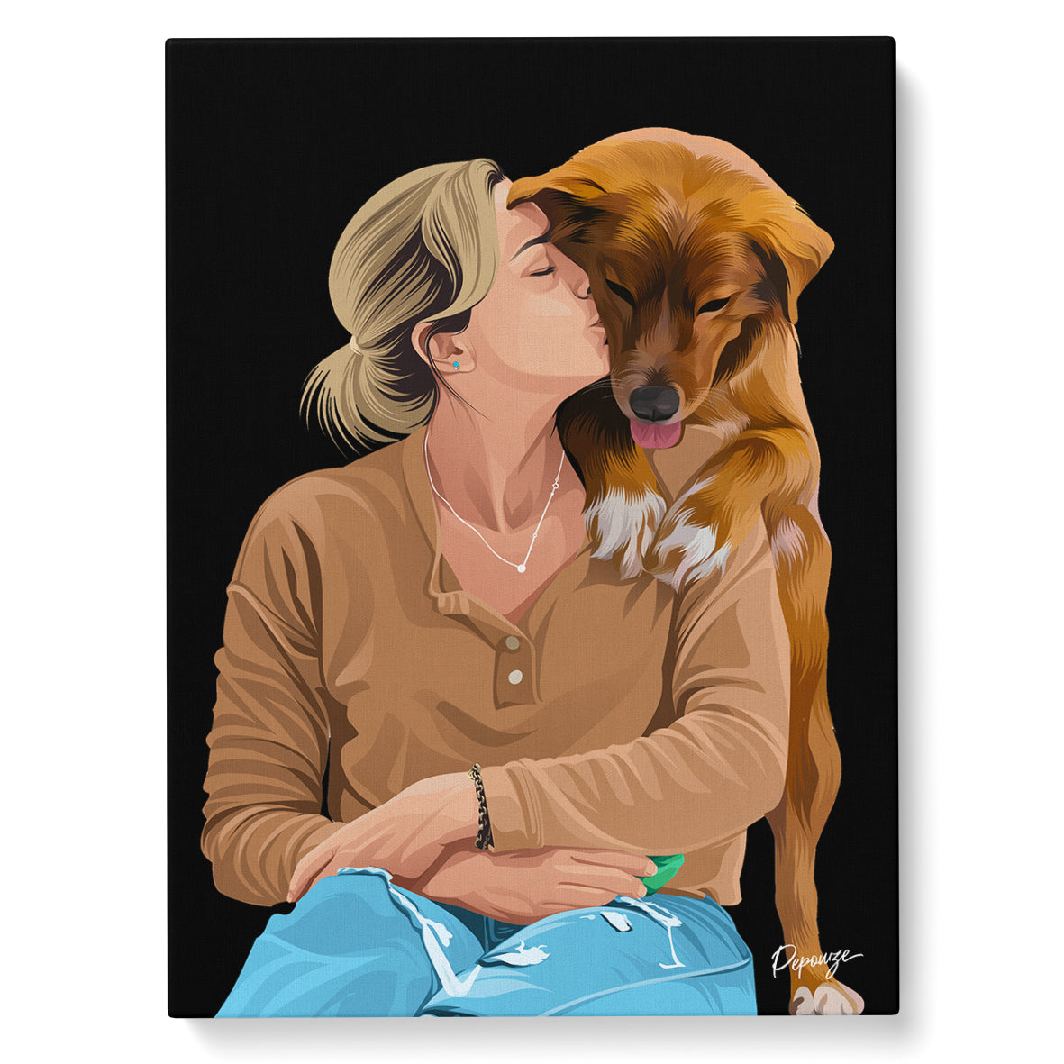 Le Warhol Duo - Portrait Pop Art de vos Animaux