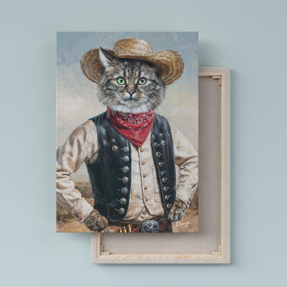 Le Cowboy - Portrait Western de votre Animal