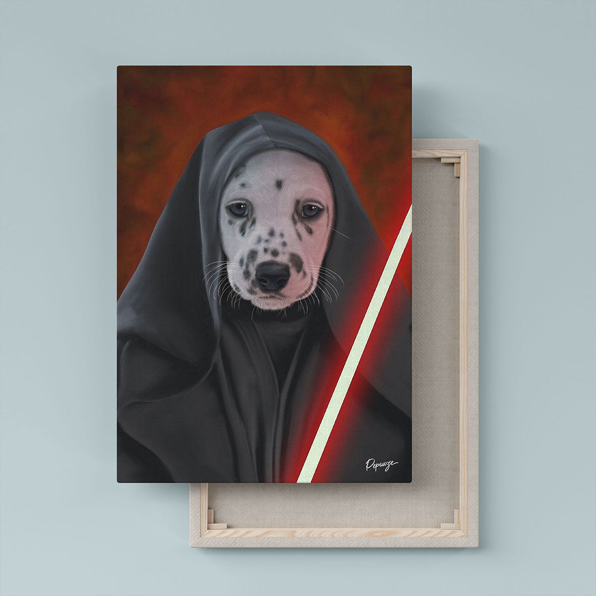 Le Jedi Noir - Portrait Star Wars de Votre Animal