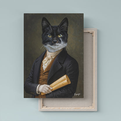 Le Messager - Portrait personnalisé Animal - Style Coursier ✉️