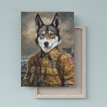 Le Libérateur - Portrait personnalisé Animal - Style WWII 🪖