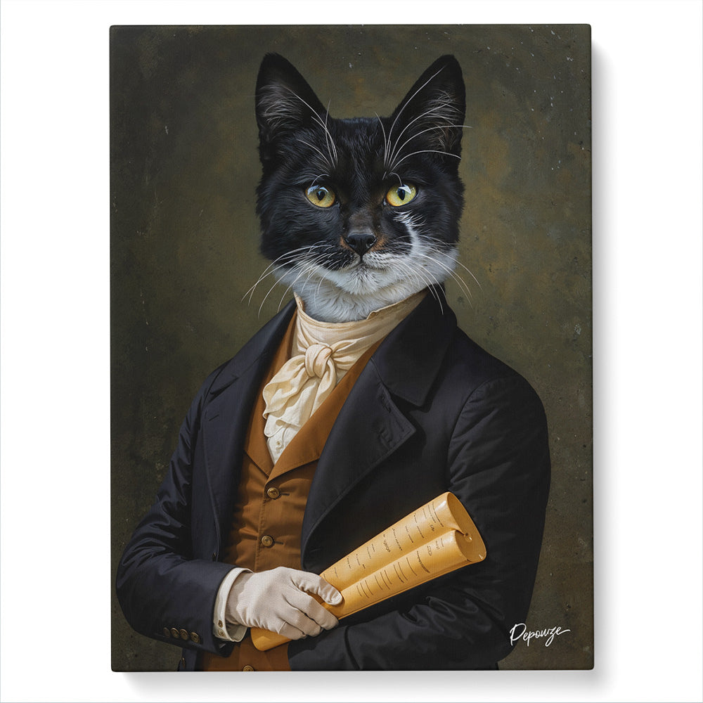 Image du produit Le Messager - Portrait personnalisé Animal - Style Coursier ✉️