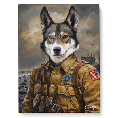 Le Libérateur - Portrait personnalisé Animal - Style WWII 🪖