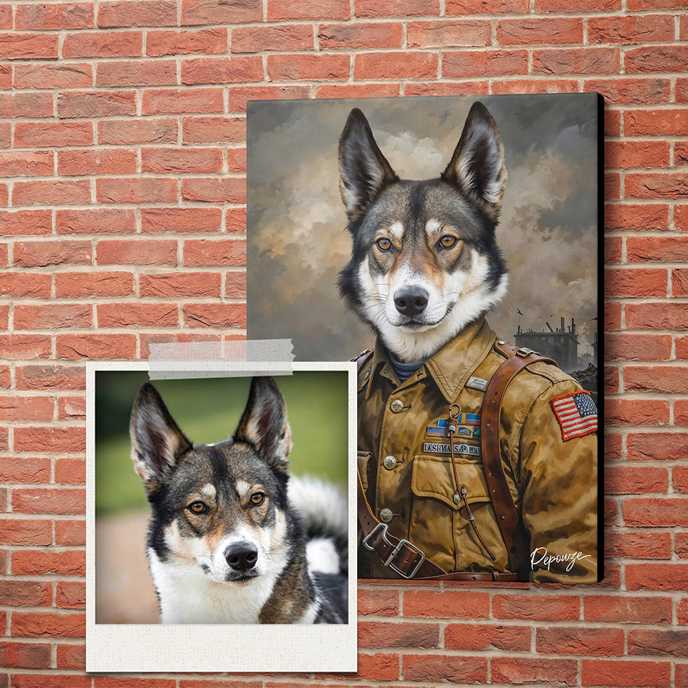 Le Libérateur - Portrait personnalisé Animal - Style WWII 🪖