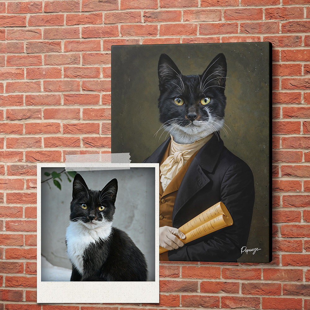 Le Messager - Portrait personnalisé Animal - Style Coursier ✉️