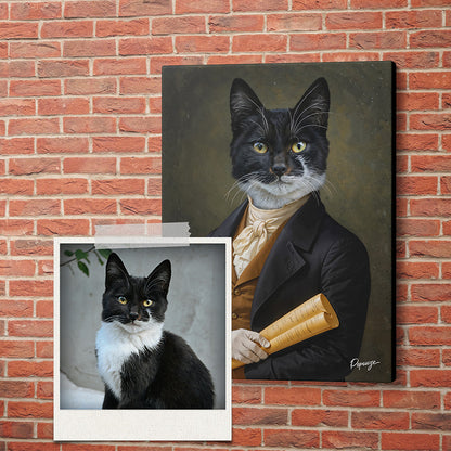 Le Messager - Portrait personnalisé Animal - Style Coursier ✉️