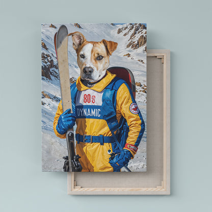Le Skieur - Portrait personnalisé Animal - Style Extrême 🏔️