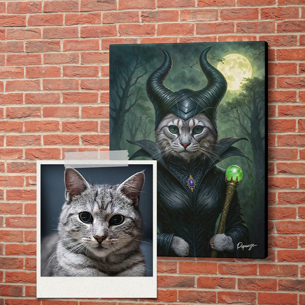 La Sorcière - Portrait personnalisé Animal - Style Mystique 🪄