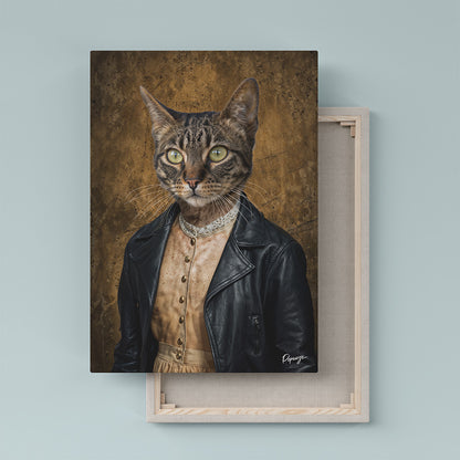 Valentine - Portrait personnalisé Animal - Style Badass 🏍️