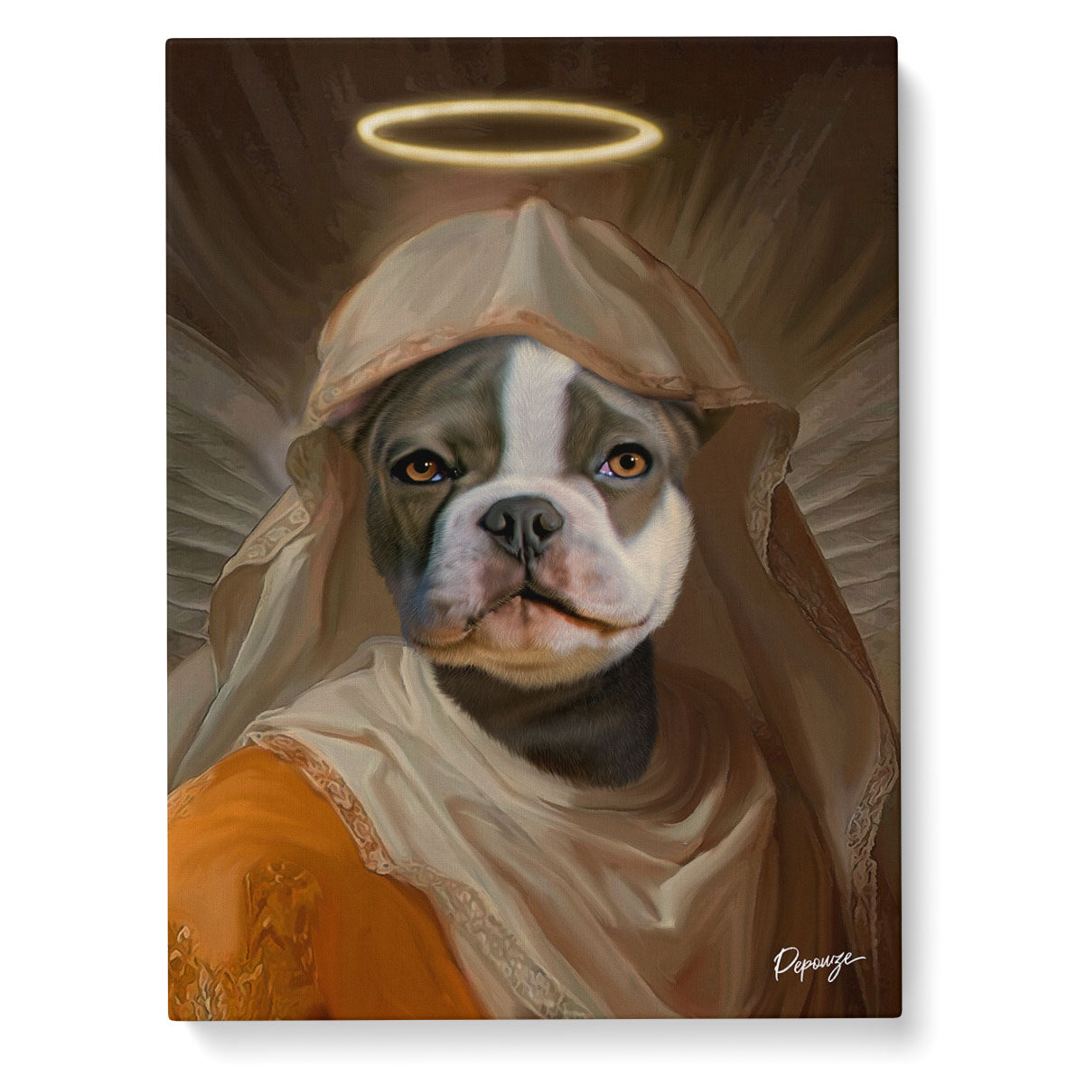 Image du produit L'Innocente - Portrait personnalisé Animal - Style Renaissance 🦢