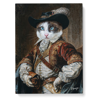 Portrait personnalisé de vos animaux | Renaissance | Mousquetaire