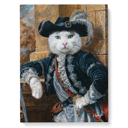 Portrait personnalisé de vos animaux | Renaissance | Mousquetaire