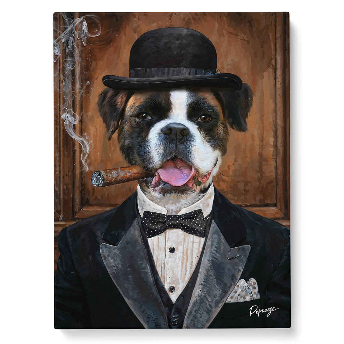 Image du produit Le British - Portrait personnalisé Animal - Style Aristocrate 🎩