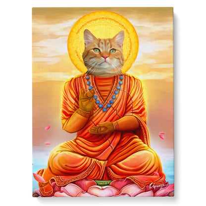 Portrait personnalisé de vos animaux | Métier | Chat en Buddha