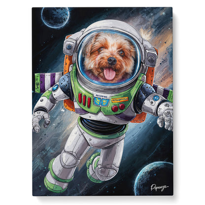 Portrait personnalisé de vos animaux - Série & TV - Tableau d'un chien en Buzz l'Éclair