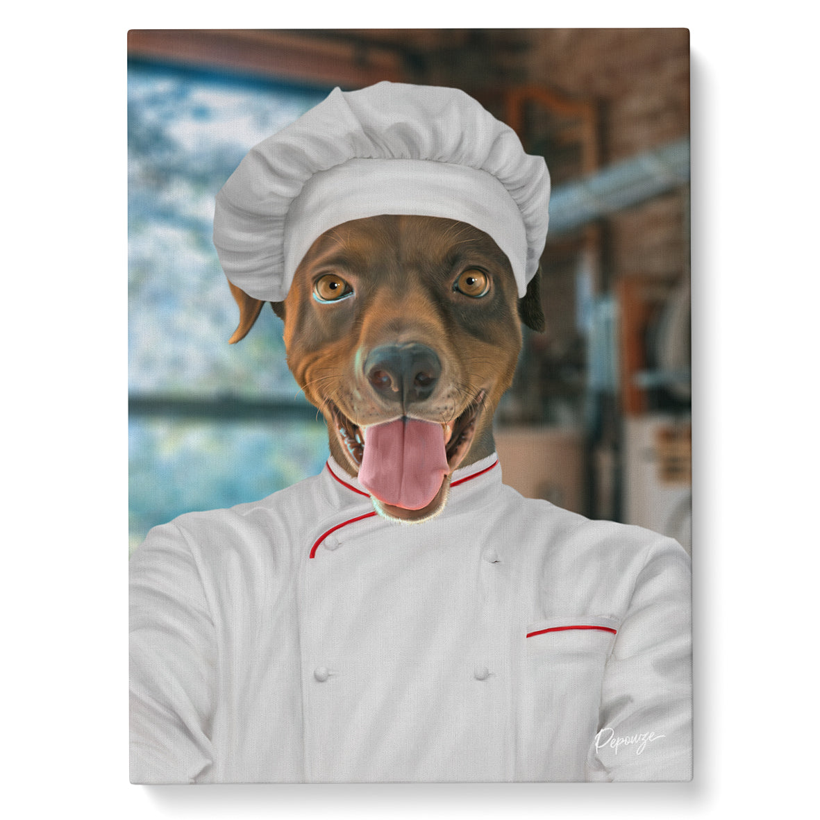 Image du produit Le Chef Cuistot - Portrait personnalisé Animal - Style Gourmet 👨‍🍳