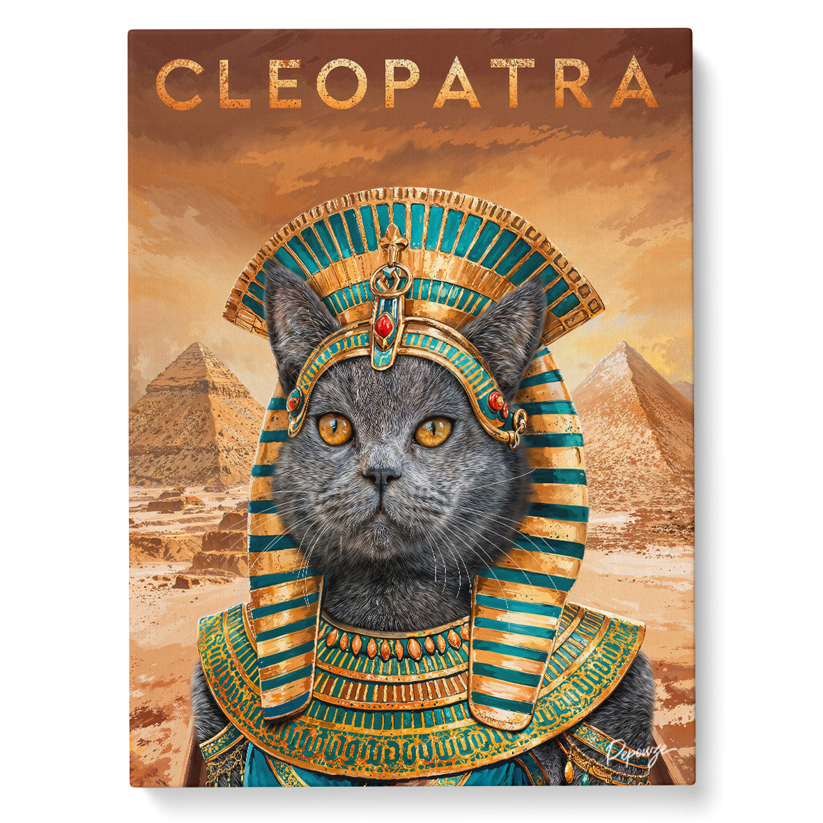 Image du produit Cléopâtre - Portrait personnalisé Animal - Style Royal 👑