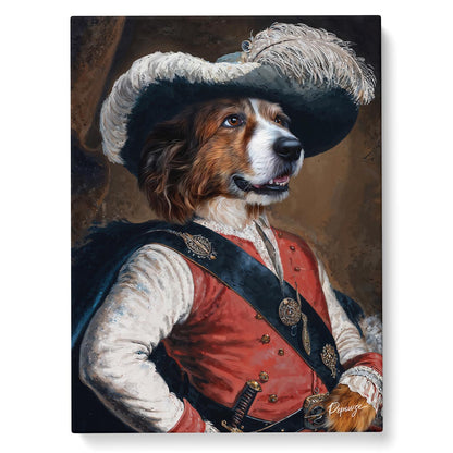 Portrait personnalisé de vos animaux | Aristocrate | D'Artagnan