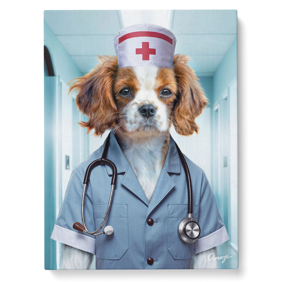 Image du produit Infirmière - Portrait personnalisé Animal - Style Nurse 👩‍⚕️