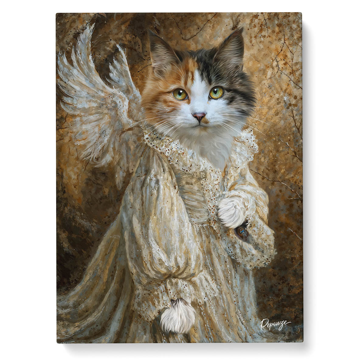 Portrait personnalisé de vos animaux | Renaissance | L'Ange