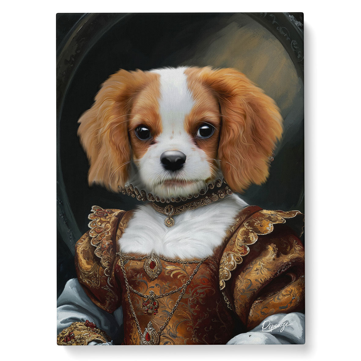 Image du produit La Régente - Portrait personnalisé Animal - Style Royal 👑