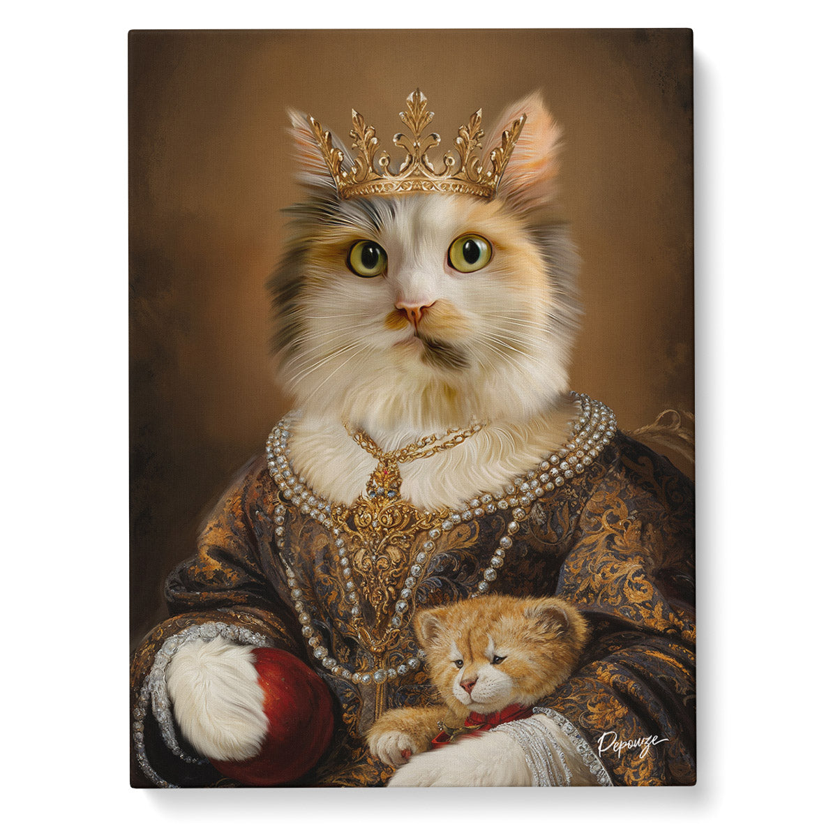 Portrait personnalisé de vos animaux | Aristocrate | La Royale Peluche