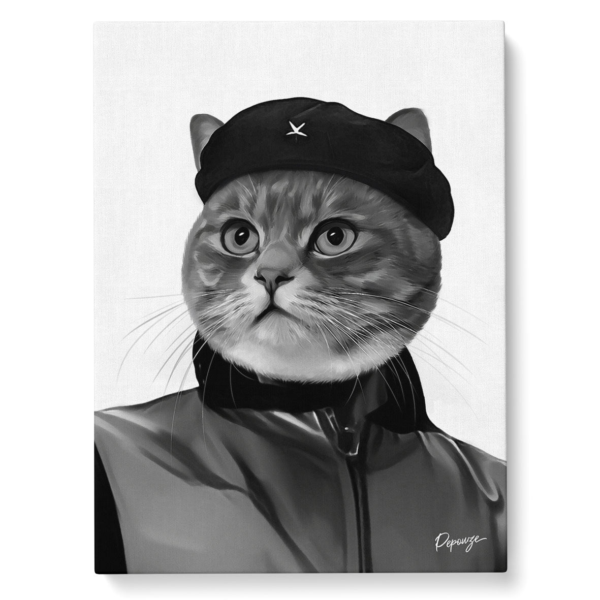 Portrait personnalisé de vos animaux | Militaire | Le Che