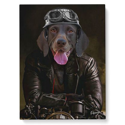 Portrait personnalisé de vos animaux | Métier | Motard