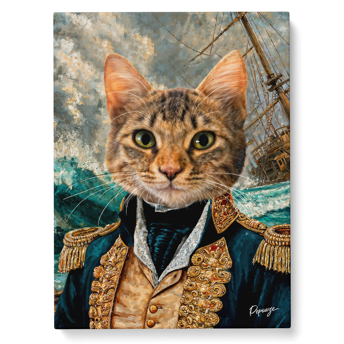 Portrait personnalisé de vos animaux | Renaissance | Naufragé