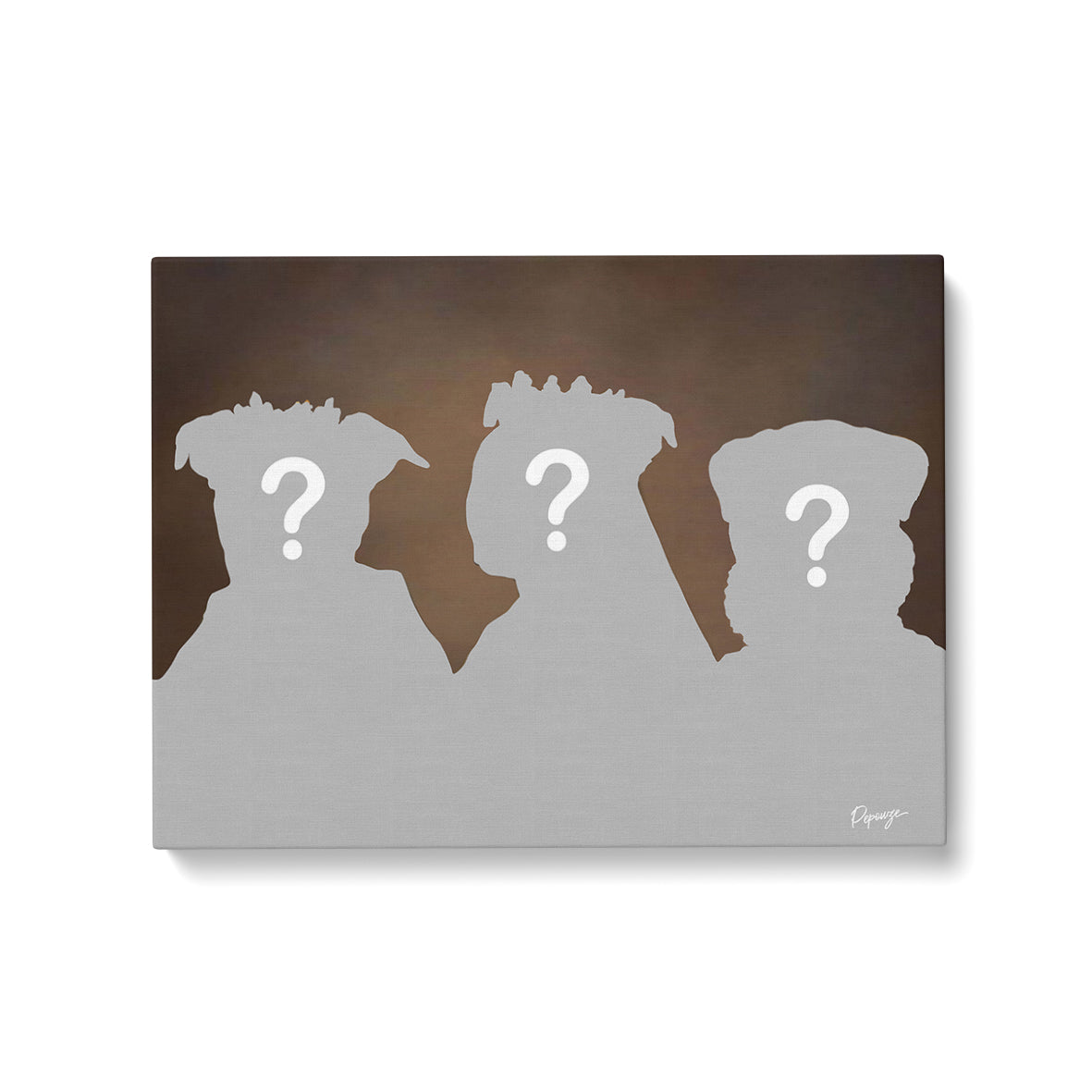 Image du produit Trio Animal - Portrait personnalisé Animaux - Créez votre composition !